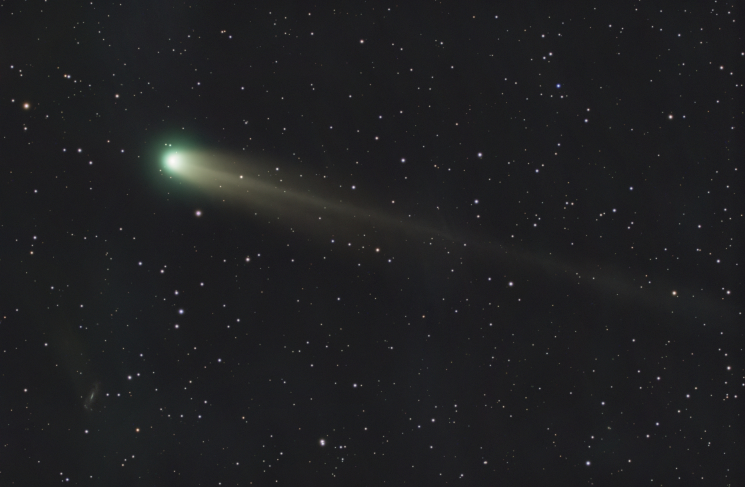 Карта наблюдений кометы C/2025 A6 (Lemmon)